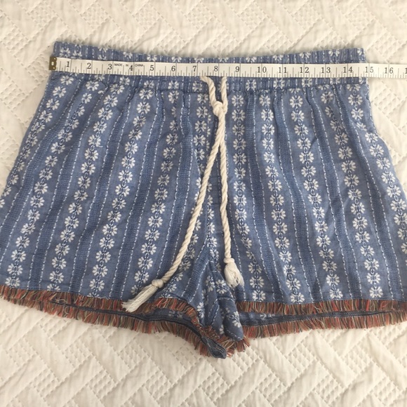 Mossimo Blue & White Drawstring Shorts Size M - Picture 9 of 11